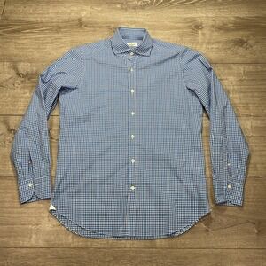 Giannetto Portofino Shirt‎ Mens Small Checkered Button Down Long Sleeve Dress